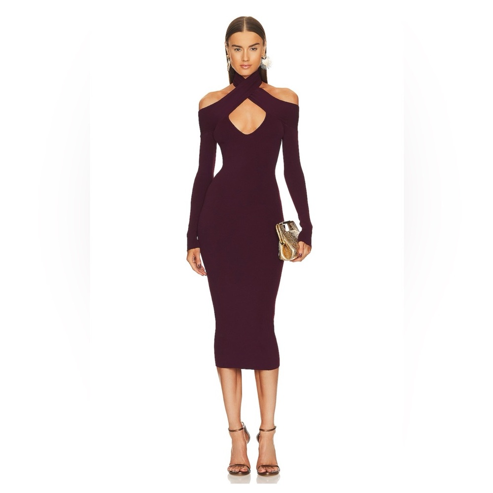 Micheal Costello burgundy dress ( brand new)